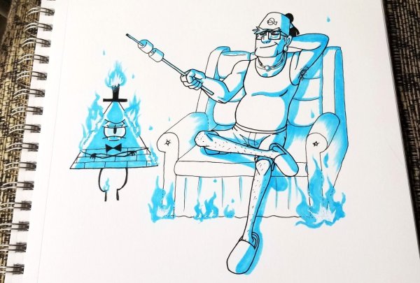 Скетчбук Гравити Фолз Билл