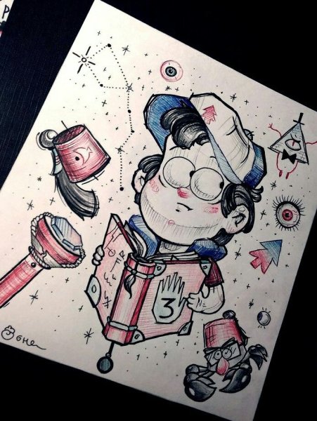 Скетчбук. Гравити Фолз