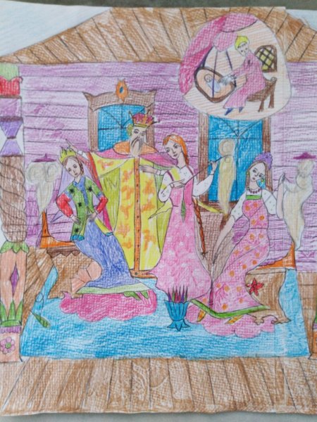 Нарисовать три девицы под окном