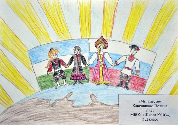 Рисование на тему Дружба народов