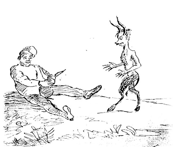 Рисунок сказка о попе и о работнике его Балде легко