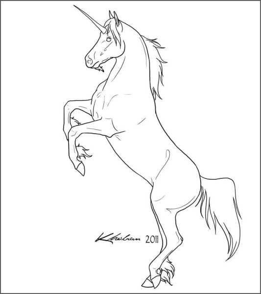Картинки лошадей для срисовки