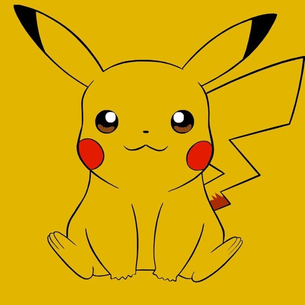 Покемон Пикачу для срисовки