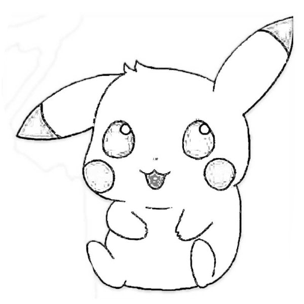 Рисунки маркерами Пикачу