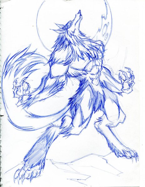 Для рисования оборотень