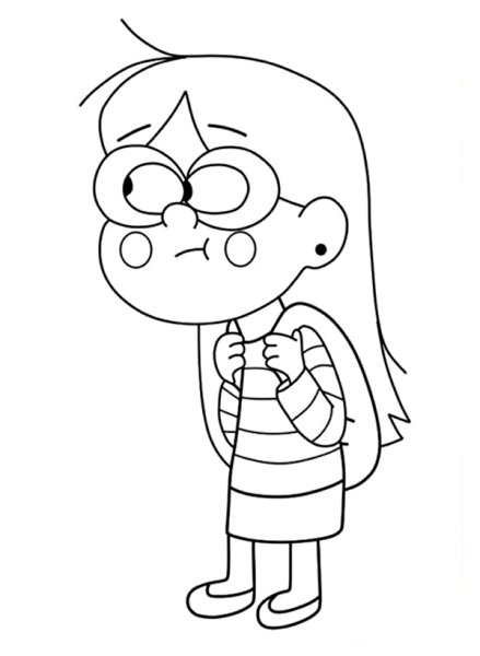 Раскраска Гравити Фолз Гидеон