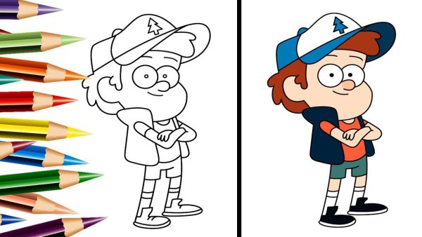 Рисунки для срисовки Гравити