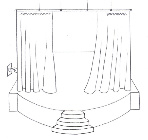 Сцена раскраска