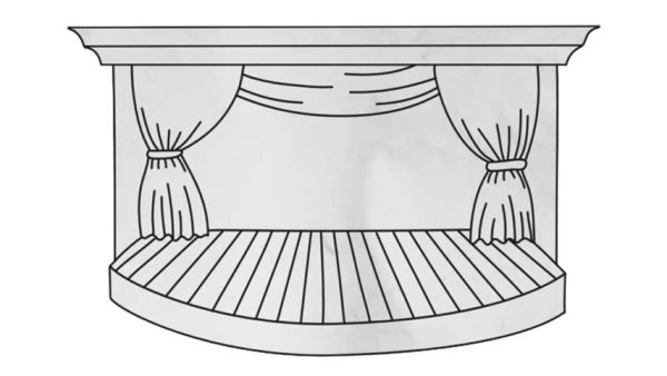 Сцена театра рисунок