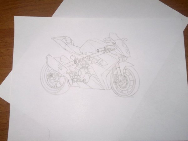 Мотоцикл на бумаге
