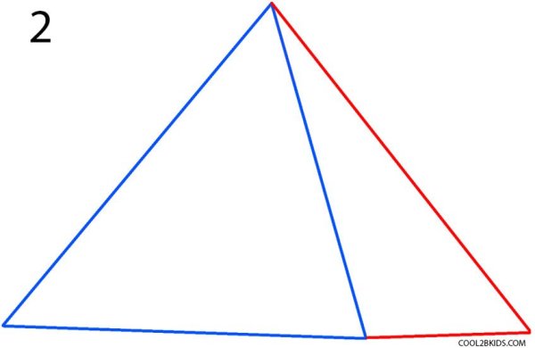 Нарисовать легкую пирамиду