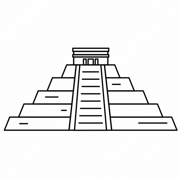 Пирамида Чичен ица вектор