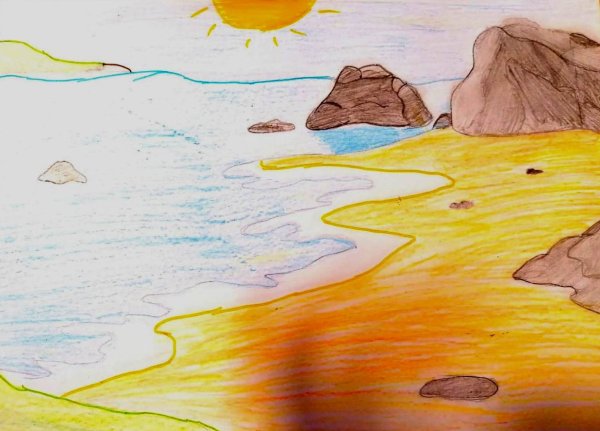 Озеро Байкал рисунок