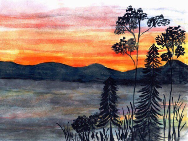 Рисунок Байкал на конкурс