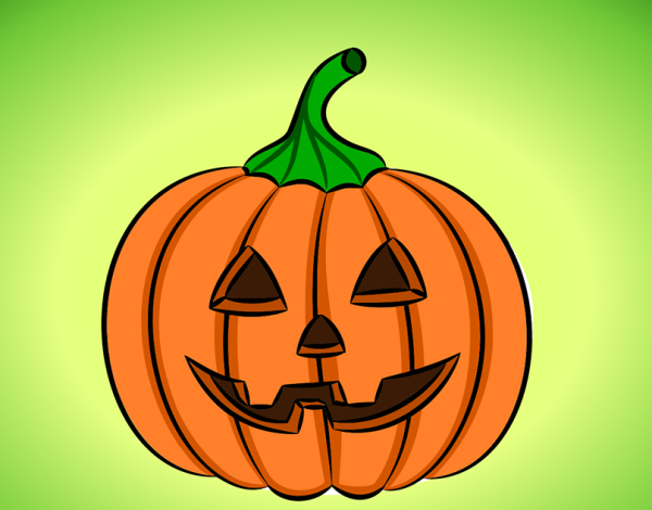 Тыква на Хэллоуин для срисовки