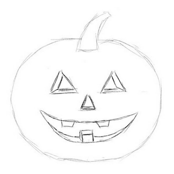 Рисунки на Хэллоуин карандашом
