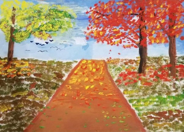 Рисунок на тему краски осени