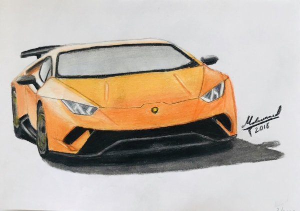 Ламборджини Хуракан рисунок