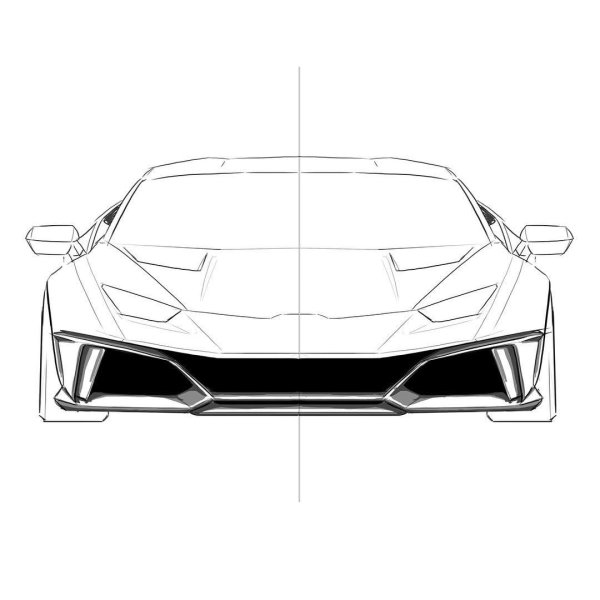 Чертёж Ламборгини Хуракан