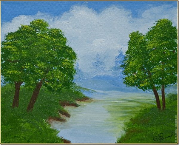 Природа детские рисунки карандашами красивые