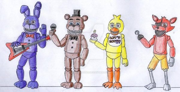Бонни ФНАФ 1 рисунок