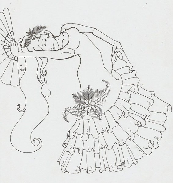 Кармен карандашом