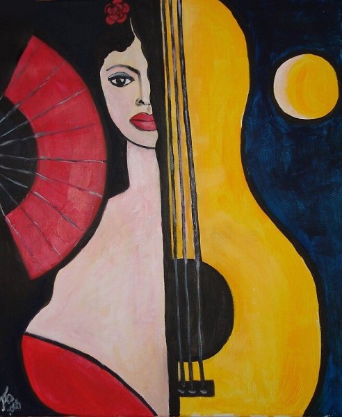 Танцующая цыганка Графика