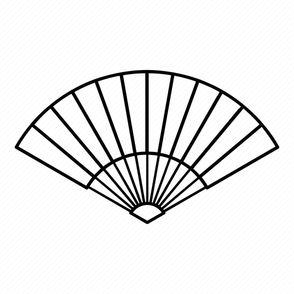 Веер рисунок