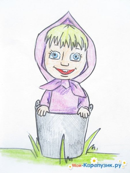 Рисунок Маши из мультфильма