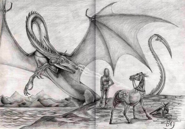 Рисунки карандашом фантастика