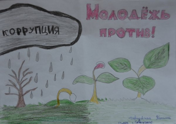 Рисунок на тему коррупция