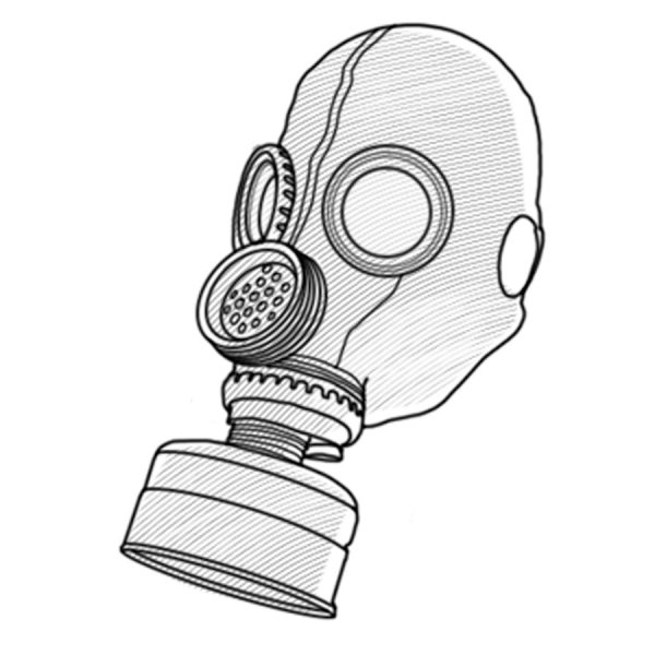 Противогаз зарисовка ГП 7