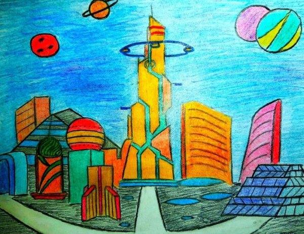 Рисунок на тему будущее