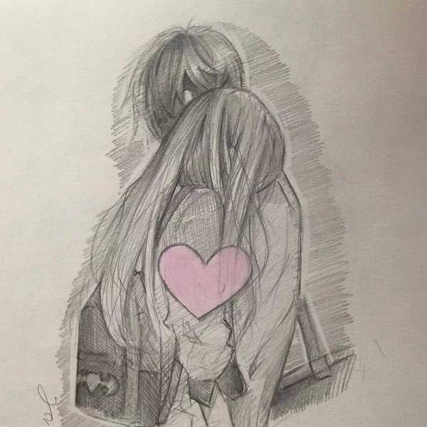 Лёгкие рисунки про любовь