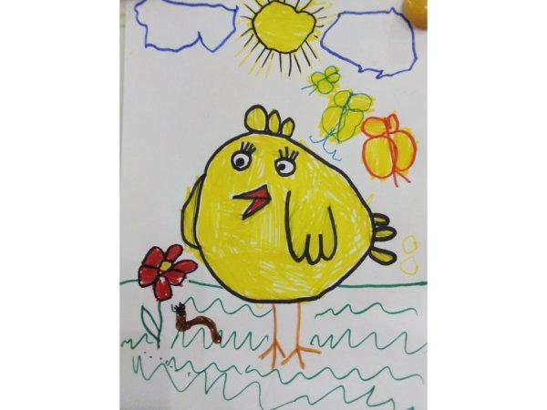 Жёлтый рисунок лёгкий