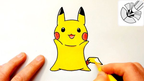 Легкие рисунки Пикачу