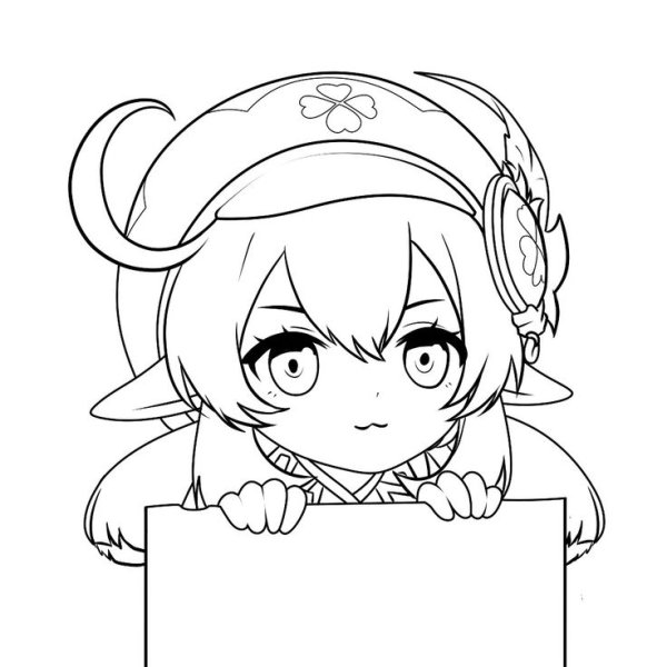 Раскраку Геншина