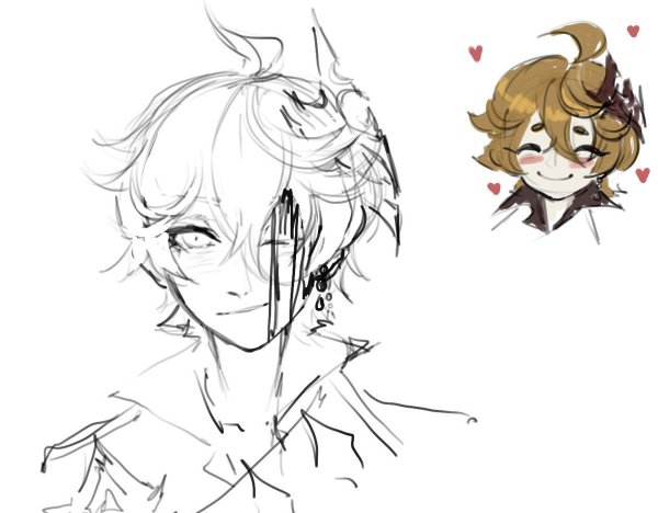 Сяо Геншин для срисовки