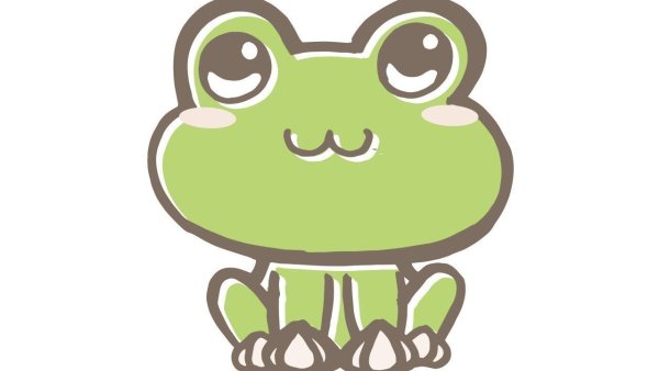 Лягушка срисовать спереди