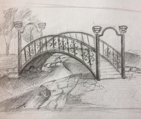 Мост рисунок