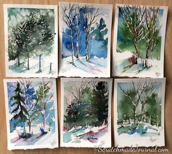 Зимние рисунки