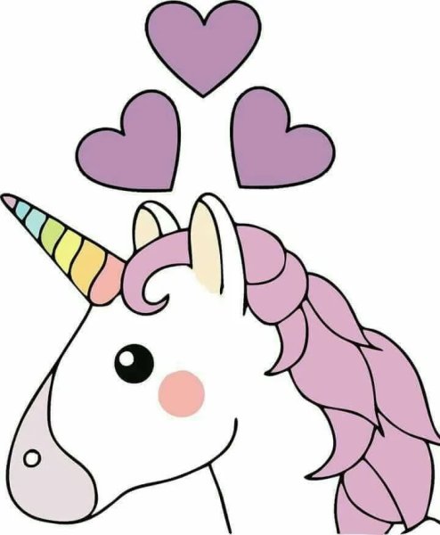 Единорог рисунок для срисовки