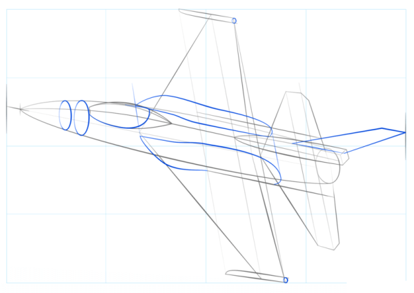 Истребитель срисовать
