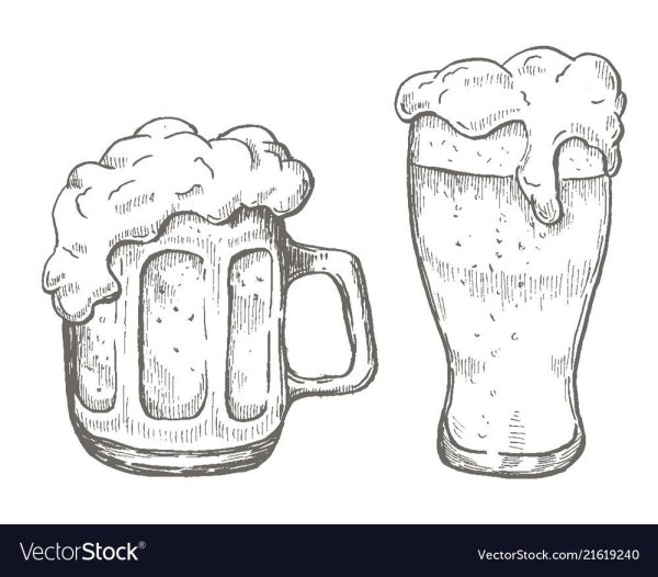 Тату пиво эскиз