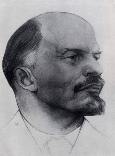 Портрет Ленина сбоку