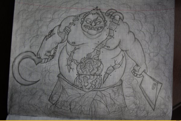 ПУДЖ дота 2 карандашом