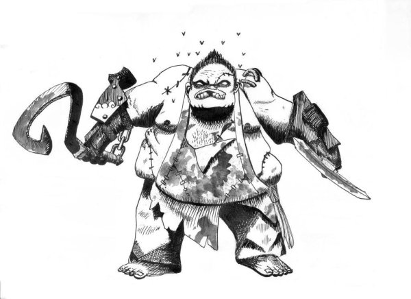 ПУДЖ рисунок легкий