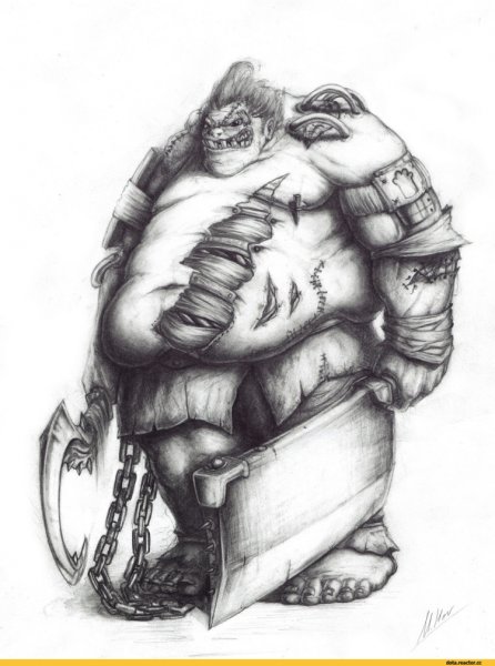 ПУДЖ дота 2 рисунок