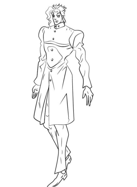 Джо Джо Стар платинум срисовка