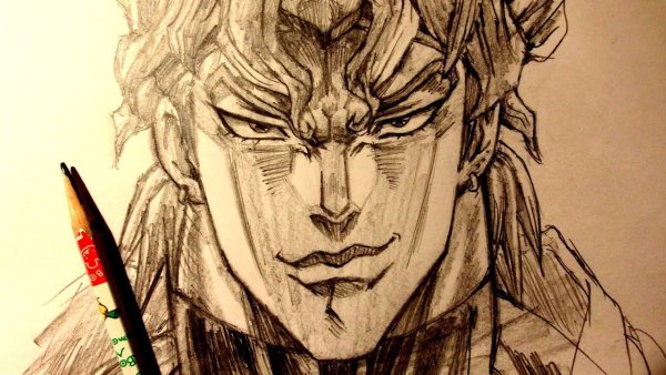 Джоджо Стар платинум черно белая